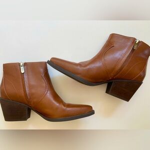 New Circus by Sam Edelman Whistler vegan leather western ankle boots size 7 NWOT